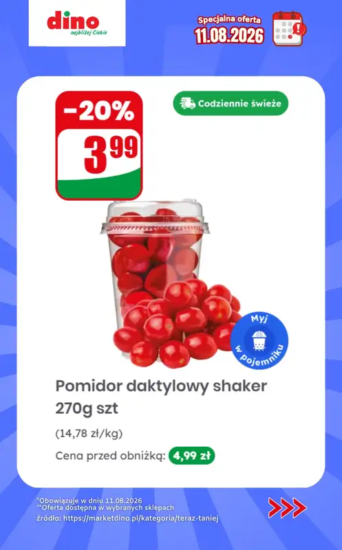 Dino - gazetka promocyjna Specjalna oferta na 11.08.2026 - promocje spoza gazetki od wtorku 11.08 do wtorku 11.08 - strona 5
