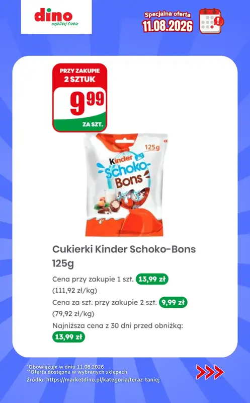 Dino - gazetka promocyjna Specjalna oferta na 11.08.2026 - promocje spoza gazetki od wtorku 11.08 do wtorku 11.08 - strona 6