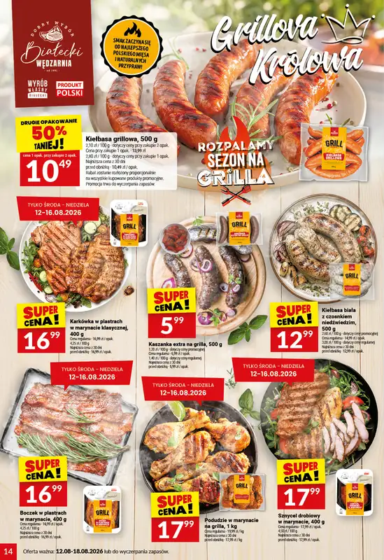 Twój Market - gazetka promocyjna Gazetka od środy 12.08 do wtorku 18.08 - strona 14