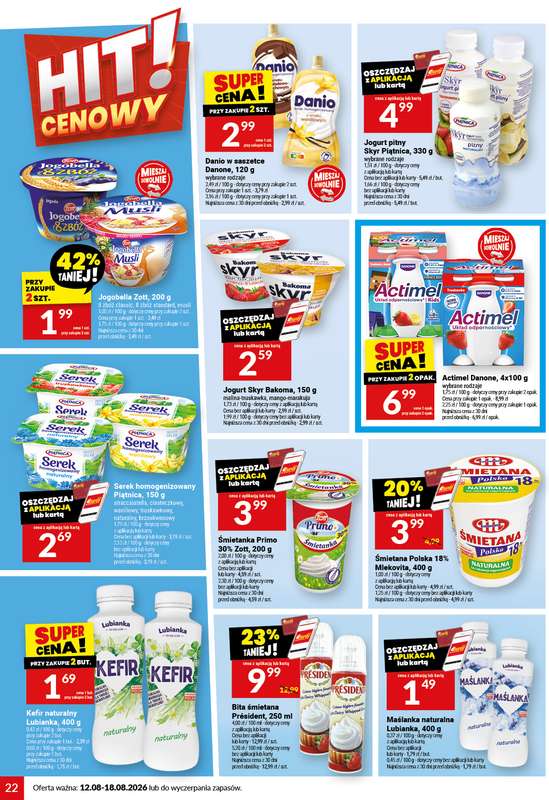 Twój Market - gazetka promocyjna Gazetka od środy 12.08 do wtorku 18.08 - strona 22