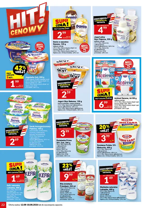 Twój Market - gazetka promocyjna Gazetka od środy 12.08 do wtorku 18.08 - strona 22