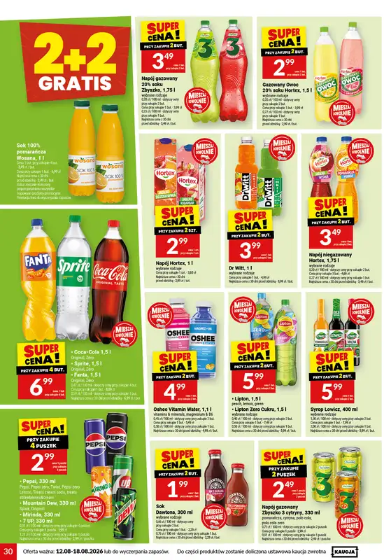 Twój Market - gazetka promocyjna Gazetka od środy 12.08 do wtorku 18.08 - strona 30