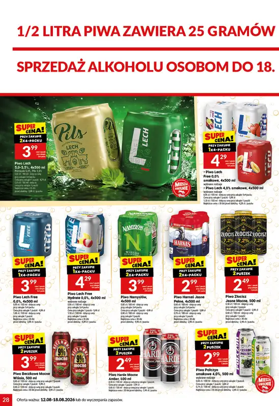 Twój Market - gazetka promocyjna Gazetka od środy 12.08 do wtorku 18.08 - strona 28