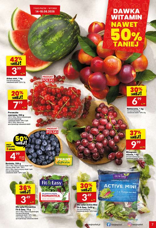 Twój Market - gazetka promocyjna Gazetka od środy 12.08 do wtorku 18.08 - strona 7
