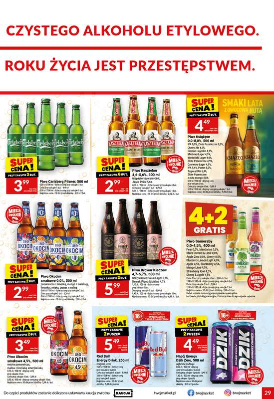 Twój Market - gazetka promocyjna Gazetka od środy 12.08 do wtorku 18.08 - strona 29
