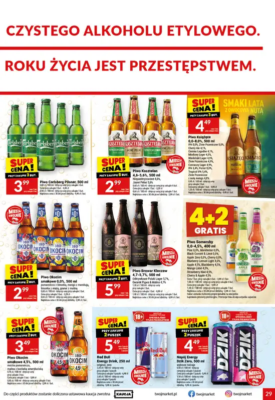 Twój Market - gazetka promocyjna Gazetka od środy 12.08 do wtorku 18.08 - strona 29