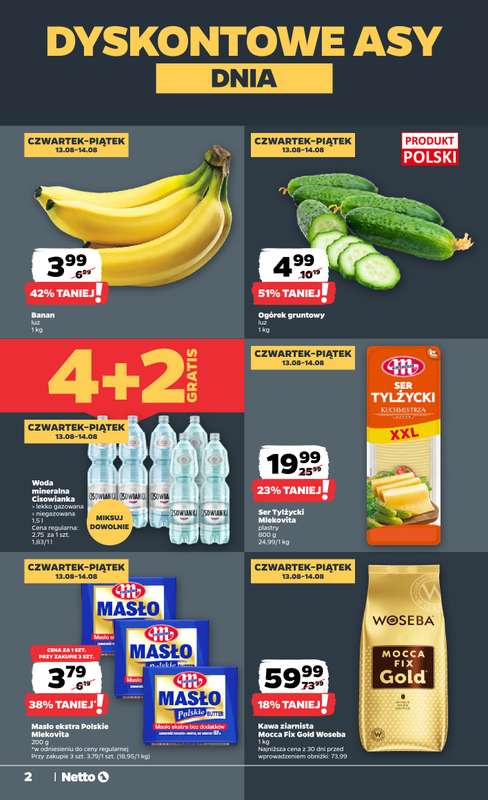 Netto - gazetka promocyjna Gazetka Spożywcza od czwartku 13.08 do piątku 14.08 - strona 2