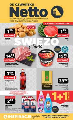 Netto - gazetka promocyjna Gazetka Spożywcza od czwartku 13.08 do piątku 14.08