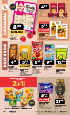 Netto - gazetka promocyjna Gazetka Spożywcza od czwartku 13.08 do piątku 14.08 - strona 16