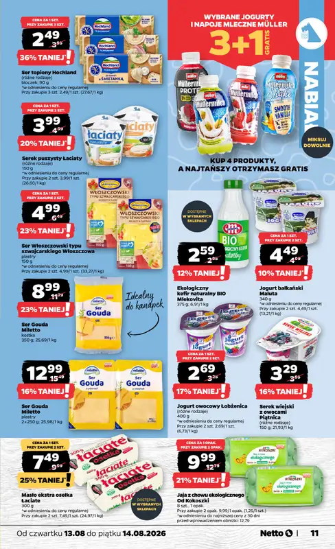 Netto - gazetka promocyjna Gazetka Spożywcza od czwartku 13.08 do piątku 14.08 - strona 11