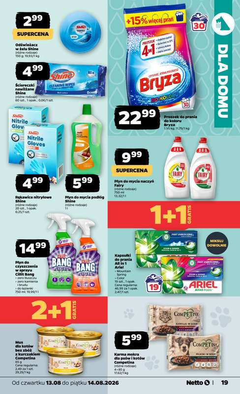 Netto - gazetka promocyjna Gazetka Spożywcza od czwartku 13.08 do piątku 14.08 - strona 19