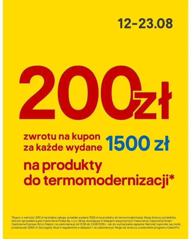 Castorama - gazetka promocyjna Termomodernizacja od środy 12.08 do niedzieli 23.08 - strona 20