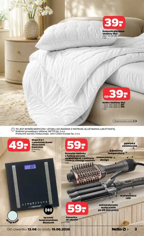 Netto - gazetka promocyjna Inspiracje tygodnia Sypialnia   - strona 3