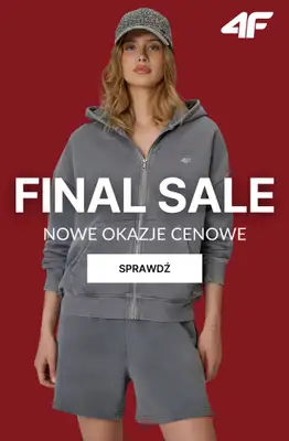4F - gazetka promocyjna Final Sale  - nowe okazje cenowe od wtorku 11.08 
