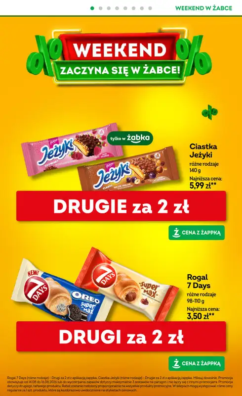 Żabka - gazetka promocyjna Gazetka weekendowa od piątku 14.08 do niedzieli 16.08 - strona 2
