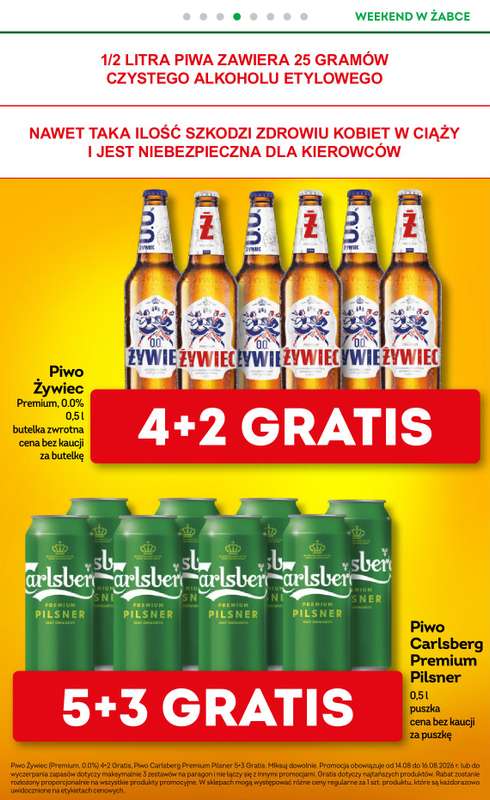 Żabka - gazetka promocyjna Gazetka weekendowa od piątku 14.08 do niedzieli 16.08 - strona 5