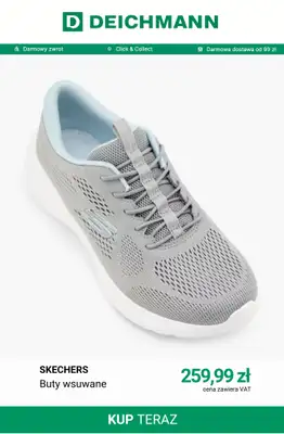 Deichmann - gazetka promocyjna -20% na nieprzecenione produkty Skechers od wtorku 11.08 do poniedziałku 17.08 - strona 5