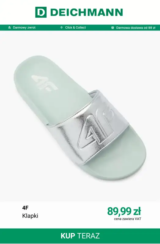 Deichmann - gazetka promocyjna Nowa kolekcja 4F od środy 12.08  - strona 9