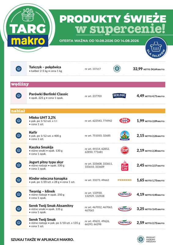 Makro - gazetka promocyjna Targ MAKRO - oferta świeża w super cenach! od wtorku 11.08 do piątku 14.08 - strona 7