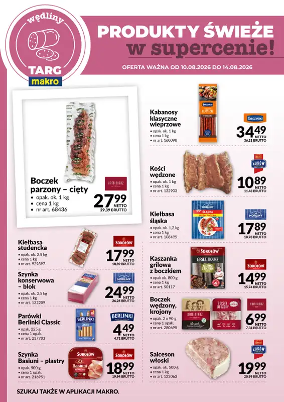 Makro - gazetka promocyjna Targ MAKRO - oferta świeża w super cenach! od wtorku 11.08 do piątku 14.08 - strona 3