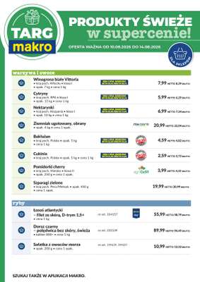 Makro - gazetka promocyjna Targ MAKRO - oferta świeża w super cenach! od wtorku 11.08 do piątku 14.08 - strona 6