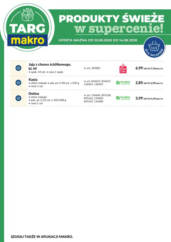 Makro - gazetka promocyjna Targ MAKRO - oferta świeża w super cenach! od wtorku 11.08 do piątku 14.08 - strona 8