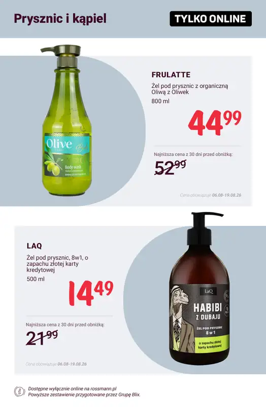 Rossmann - gazetka promocyjna Promocje TYLKO ONLINE od wtorku 11.08 do środy 19.08 - strona 8