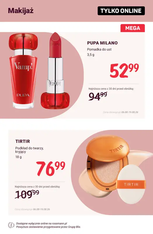 Rossmann - gazetka promocyjna Promocje TYLKO ONLINE od wtorku 11.08 do środy 19.08 - strona 2