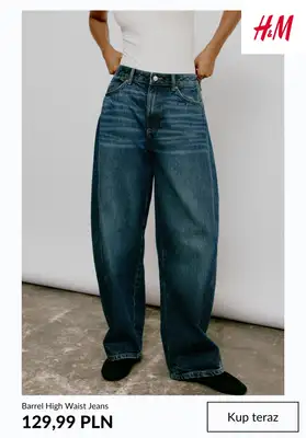 H&M - gazetka promocyjna Barrel jeans damskie od środy 12.08  - strona 6