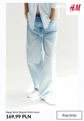 H&M - gazetka promocyjna Barrel jeans damskie od środy 12.08  - strona 7