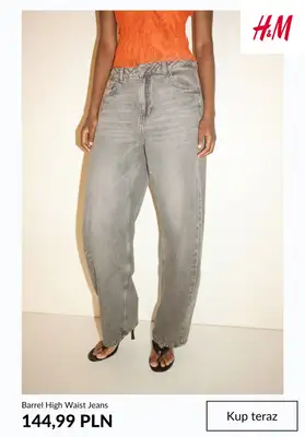 H&M - gazetka promocyjna Barrel jeans damskie od środy 12.08  - strona 5