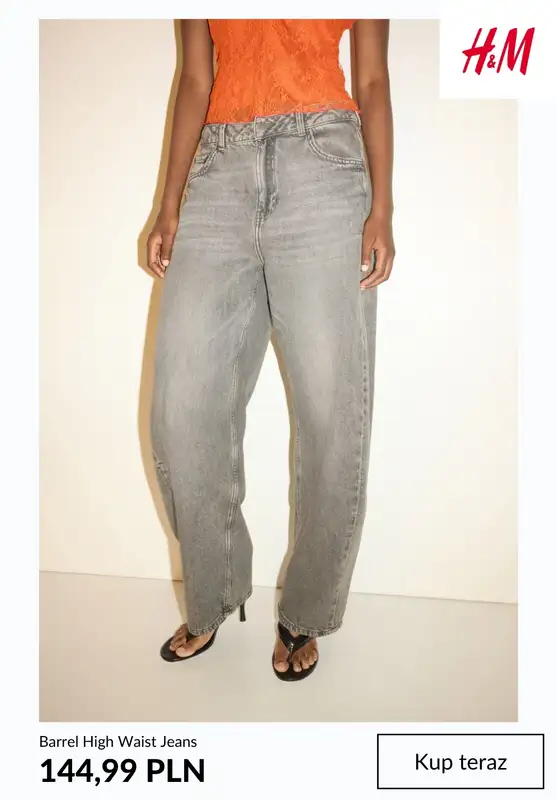 H&M - gazetka promocyjna Barrel jeans damskie od środy 12.08  - strona 5