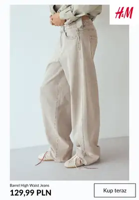 H&M - gazetka promocyjna Barrel jeans damskie od środy 12.08  - strona 12