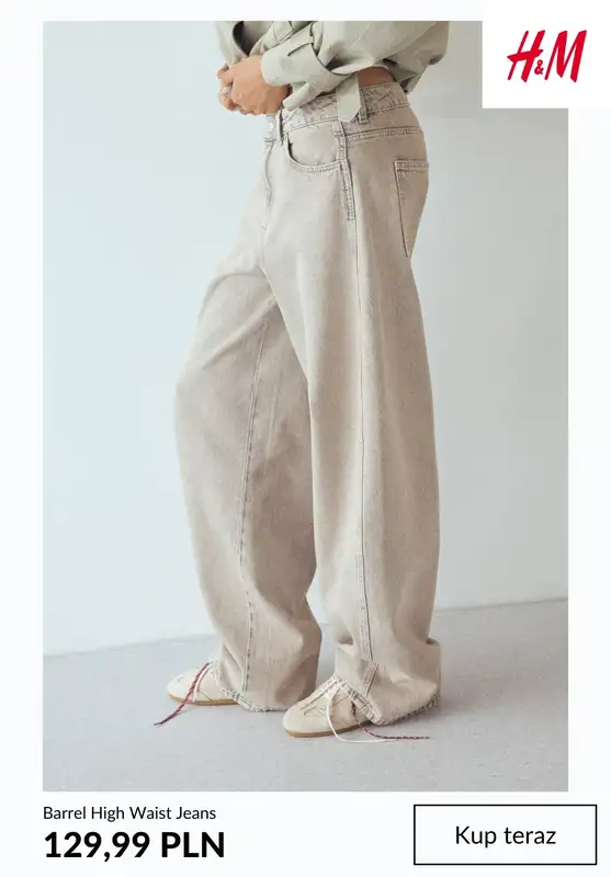 H&M - gazetka promocyjna Barrel jeans damskie od środy 12.08  - strona 12