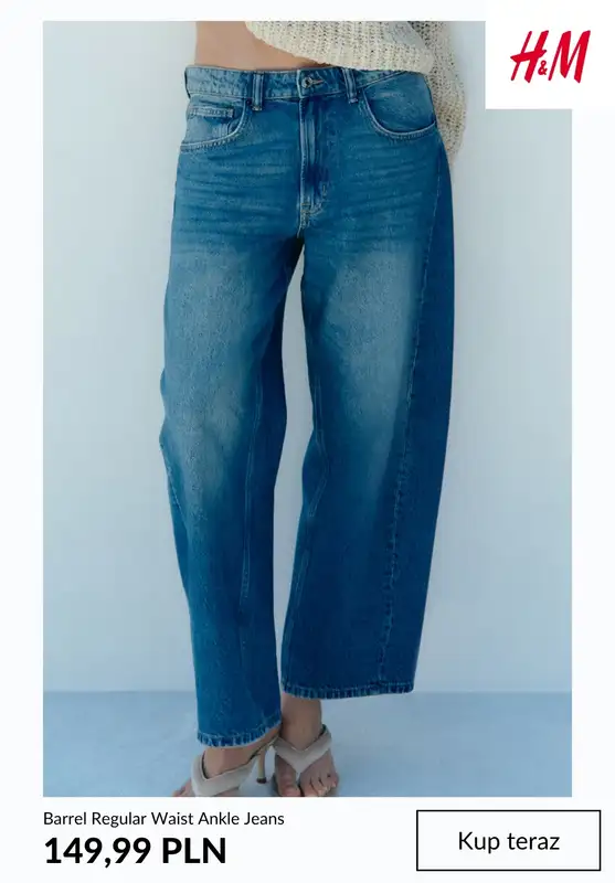 H&M - gazetka promocyjna Barrel jeans damskie od środy 12.08  - strona 9