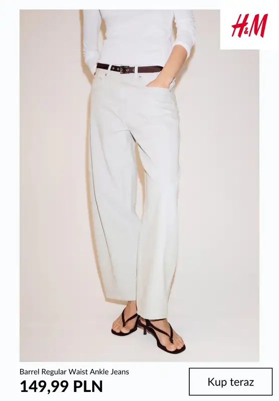 H&M - gazetka promocyjna Barrel jeans damskie od środy 12.08  - strona 4