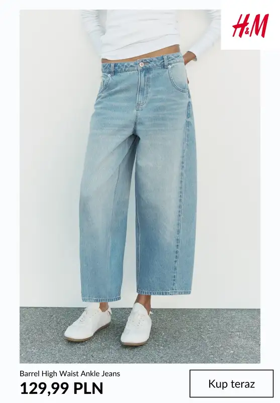 H&M - gazetka promocyjna Barrel jeans damskie od środy 12.08  - strona 11