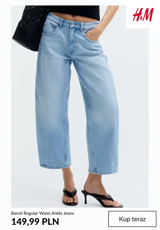 H&M - gazetka promocyjna Barrel jeans damskie od środy 12.08  - strona 2