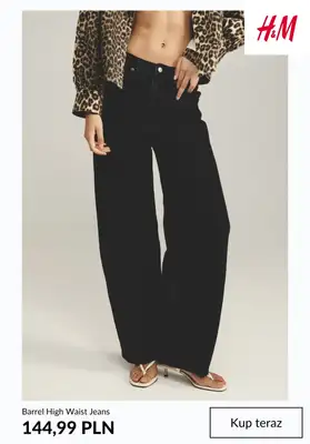 H&M - gazetka promocyjna Barrel jeans damskie od środy 12.08  - strona 10