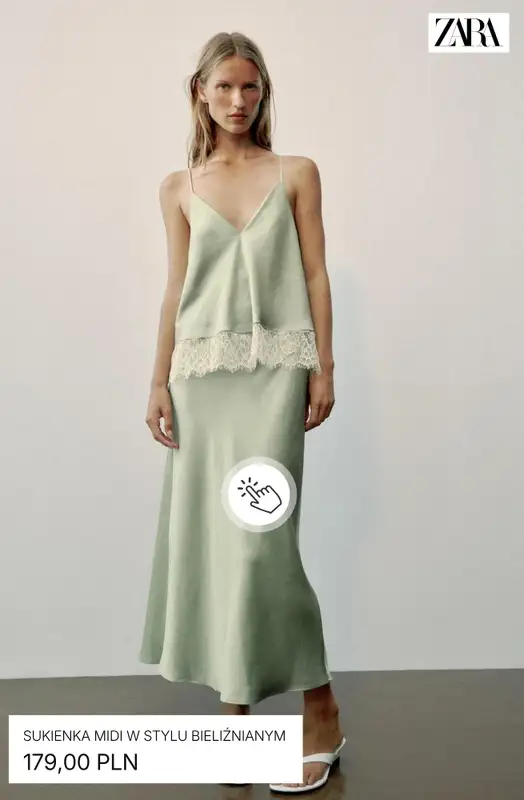 Zara - gazetka promocyjna Sukienki bieliźniane od środy 12.08  - strona 2
