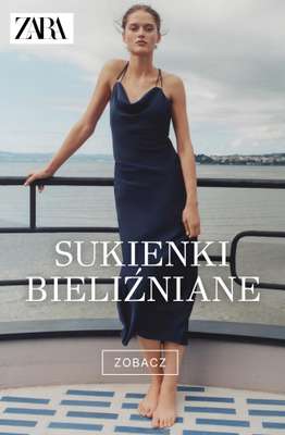 Zara - gazetka promocyjna Sukienki bieliźniane od środy 12.08 