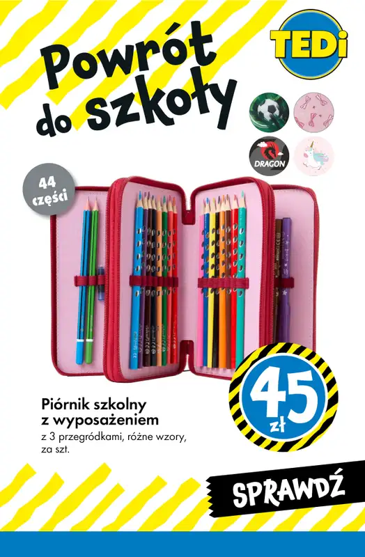 Tedi - gazetka promocyjna Wyprawka szkolna w supercenach! od środy 12.08 do soboty 15.08 - strona 5