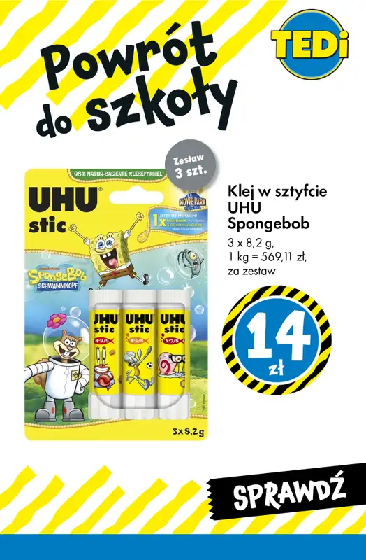 Tedi - gazetka promocyjna Wyprawka szkolna w supercenach! od środy 12.08 do soboty 15.08 - strona 3