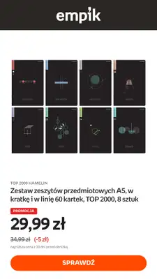 Empik - gazetka promocyjna Back to school - oferta on-line od środy 12.08 do soboty 22.08 - strona 8