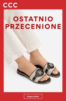 CCC - gazetka promocyjna Ostatnio przecenione obuwie damskie od wtorku 11.08 do czwartku 20.08