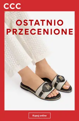 CCC - gazetka promocyjna Ostatnio przecenione obuwie damskie od wtorku 11.08 do czwartku 20.08