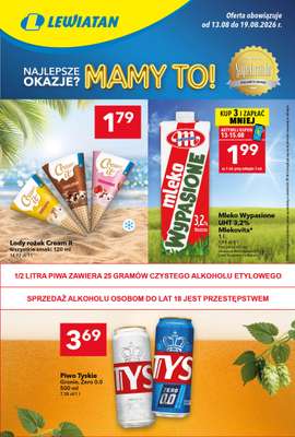 LEWIATAN - gazetka promocyjna Mamy TO w Lewiatanie – Bielsko-Biała od czwartku 13.08 do środy 19.08