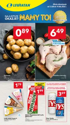 LEWIATAN - gazetka promocyjna Mamy TO w Lewiatanie – Górny Śląsk i Łódź od czwartku 13.08 do środy 19.08