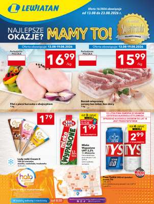 LEWIATAN - gazetka promocyjna Mamy TO w Lewiatanie – woj. świętokrzyskie od czwartku 13.08 do niedzieli 23.08