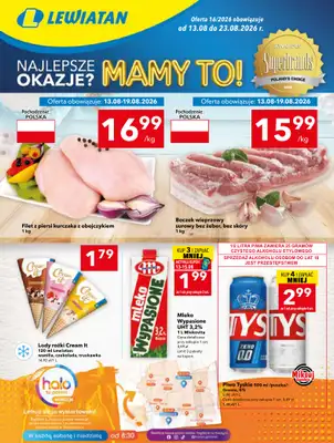 LEWIATAN - gazetka promocyjna Mamy TO w Lewiatanie – woj. świętokrzyskie od czwartku 13.08 do niedzieli 23.08